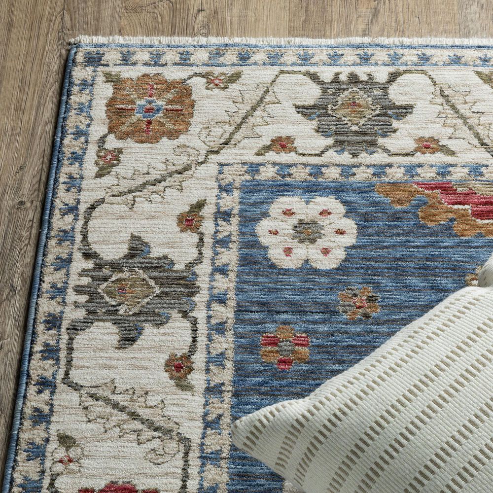 Oriental Weavers Hastings HA06Z 2&#39;3&quot; x 7&#39;6&quot; Blue Runner, , large