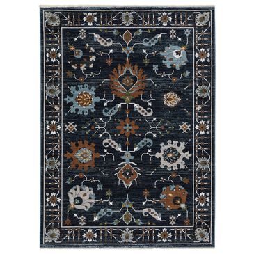 Oriental Weavers Keira Blue and Rust 5"3" x 7"6" Area Rug, , large