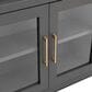 Meximuebles Ferrara 4-Door TV Console in Grey, , large
