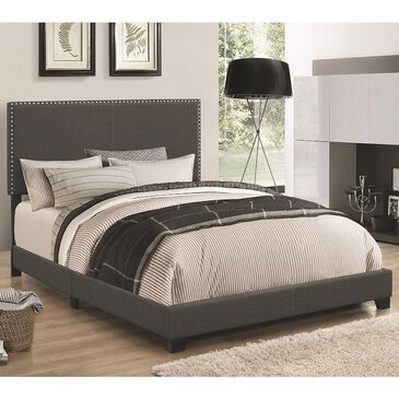Pacific Landing Boyd Queen Upholstered Panel Bed in Charcoal, , large