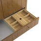 James Martin Hudson 36" Single Bathroom Vanity in Honey Oak with 3 cm Siberian Silestone Top and Rectangular Sink, , large