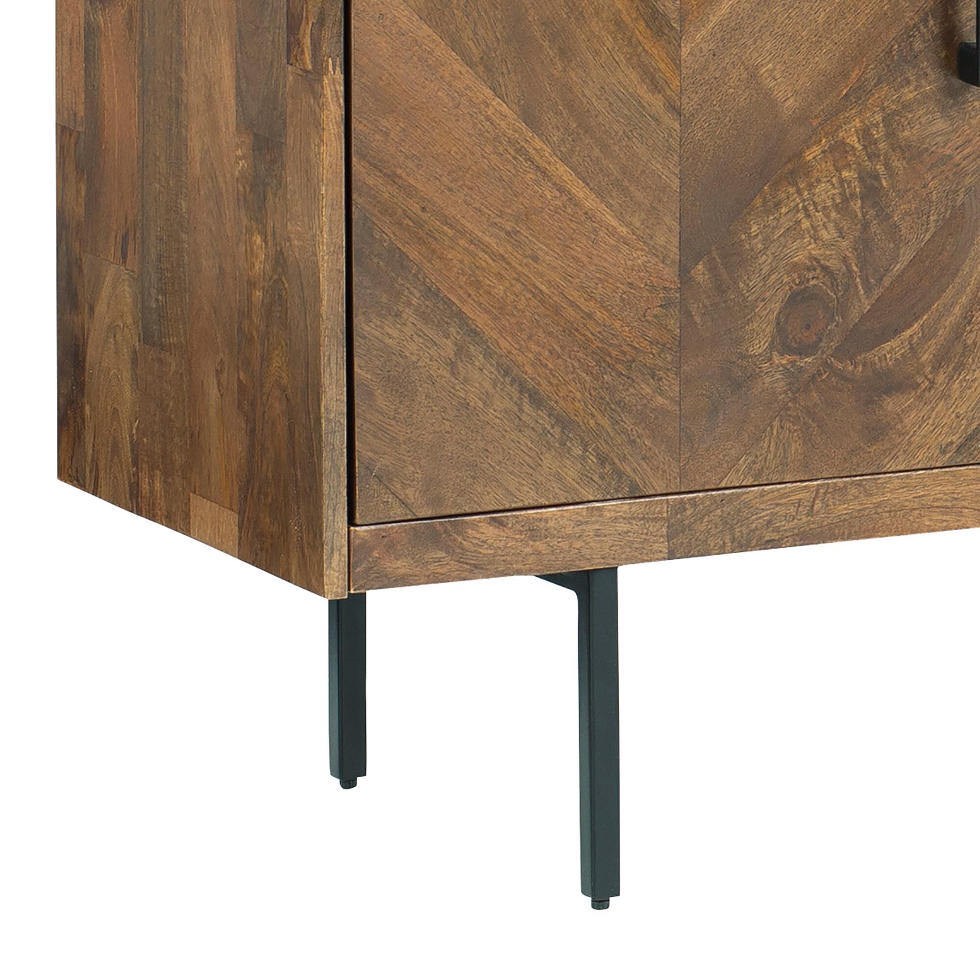 Signature Design by Ashley Prattville 4 Door Credenza in Light