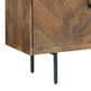 Signature Design by Ashley Prattville 4-Door Credenza in Light Brown and Dark Gray, , large