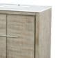 Lexora Home Lafarre 80" Double Bathroom Vanity in Rustic Acacia with 2 cm White Cultured Marble Top and Rectangular Sinks, , large