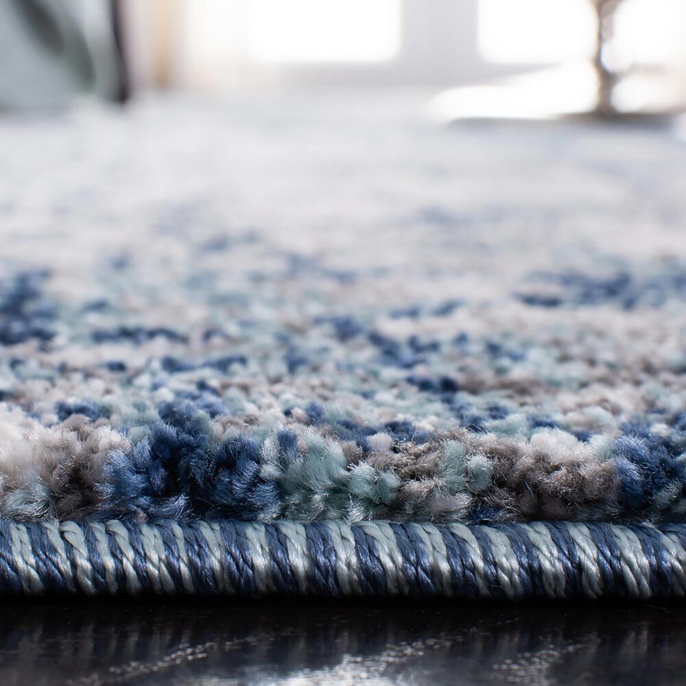 Safavieh Aston  2&#39; x 11&#39; Navy and Gray Runner, , large