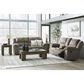 Ashley Laresview Manual Reclining Loveseat in Fossil, , large