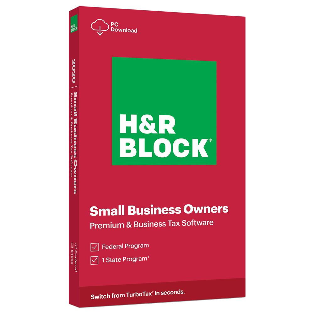H&R Block Tax Software Premium and Business 2020 PC, , large