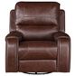 Steve Silver Keily Manual Swivel Glider Recliner in Brown, , large