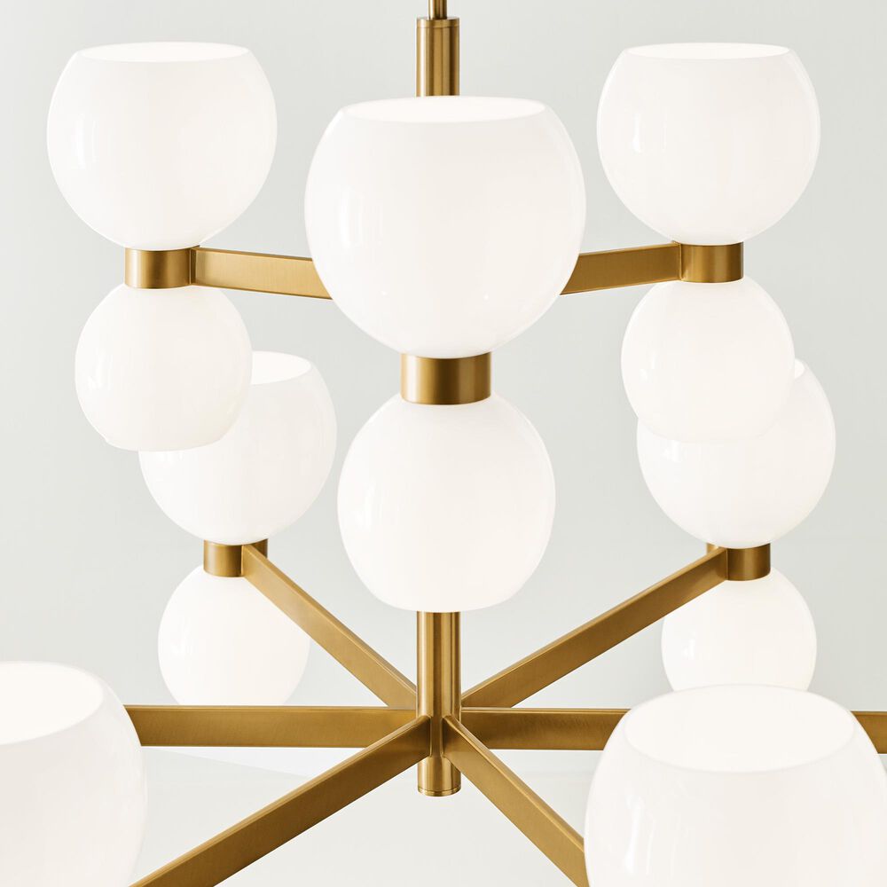 Visual Comfort &amp; Co. Londyn Medium Chandelier in Burnished Brass, , large