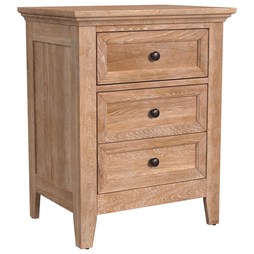 Hawthorne Furniture San Mateo 3-Drawer Nightstand in Wheat, , large