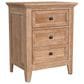 Hawthorne Furniture San Mateo 3-Drawer Nightstand in Wheat, , large