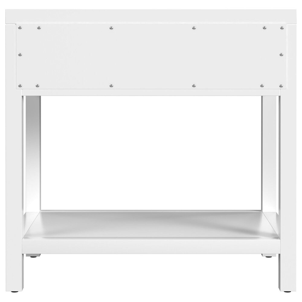 Butler Specialty Company Nora 1-Drawer 30" Nightstand in Smooth White, , large