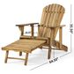 Noble House Hayle Patio Adirondack Chair in Natural Stained (Set of 2), , large