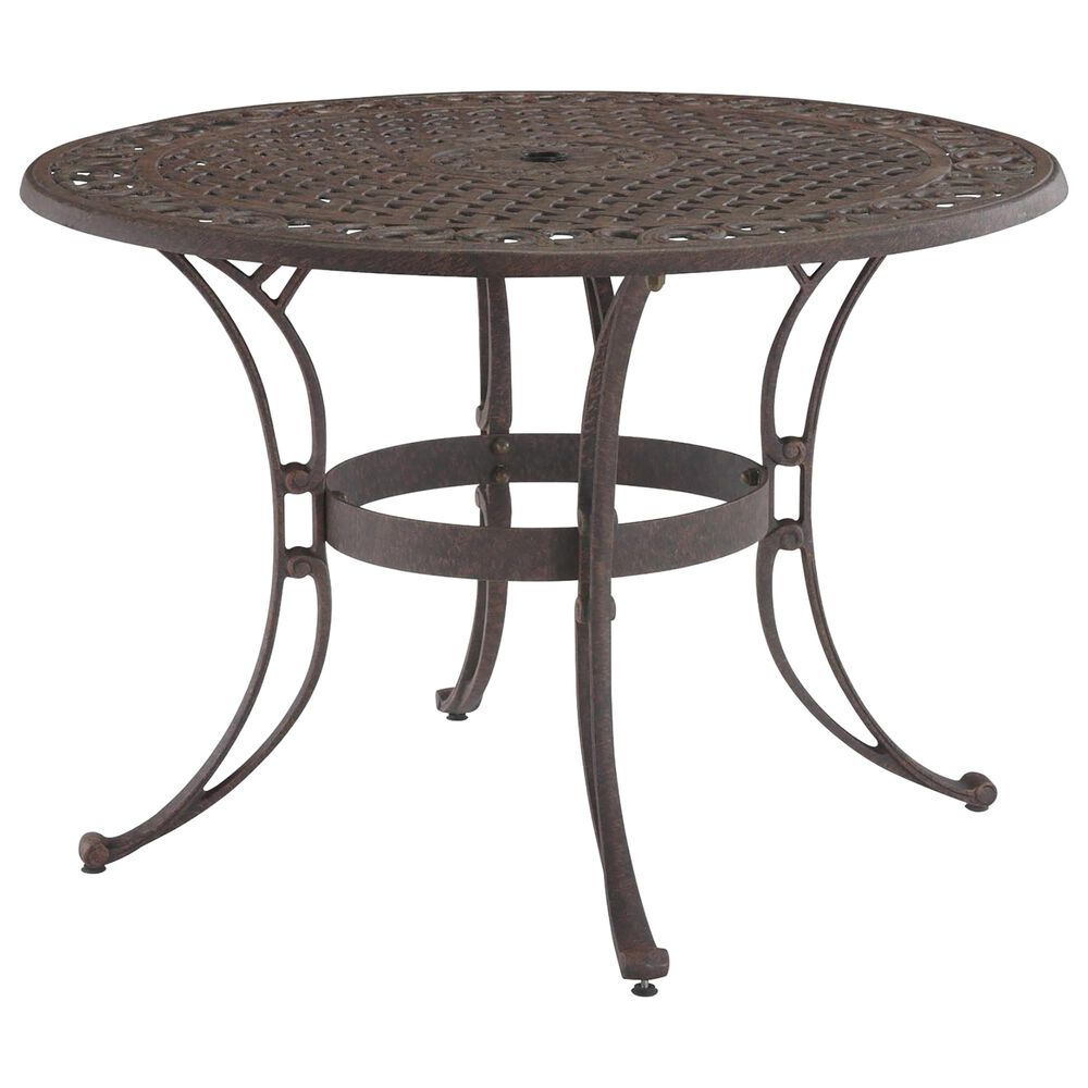 Homestyles Sanibel 5-Piece 48&quot; Dining Set with Swivel Chairs in Brown, , large
