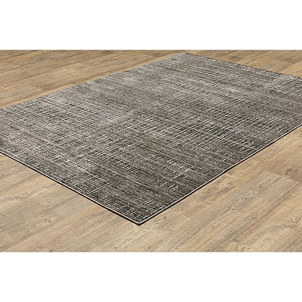 Oriental Weavers Nebulous Tweed 9&#39;10&quot; x 12&#39;10&quot; Charcoal Area Rug, , large