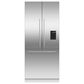 Fisher & Paykel 36" Integrated French Door Panel I&W with 84" High in Stainless Steel, , large