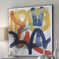 Uttermost Midtown 39" x 39" Framed Print in Mustard, Lime, Navy and Denim, , large