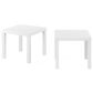 HOMLUX Classic Homey Square End Table in White (Set of 2), , large