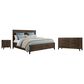 Hawthorne Furniture Norwich King Platform Panel Bed with Dresser and Nightstand in Dark Rustic Oak, , large