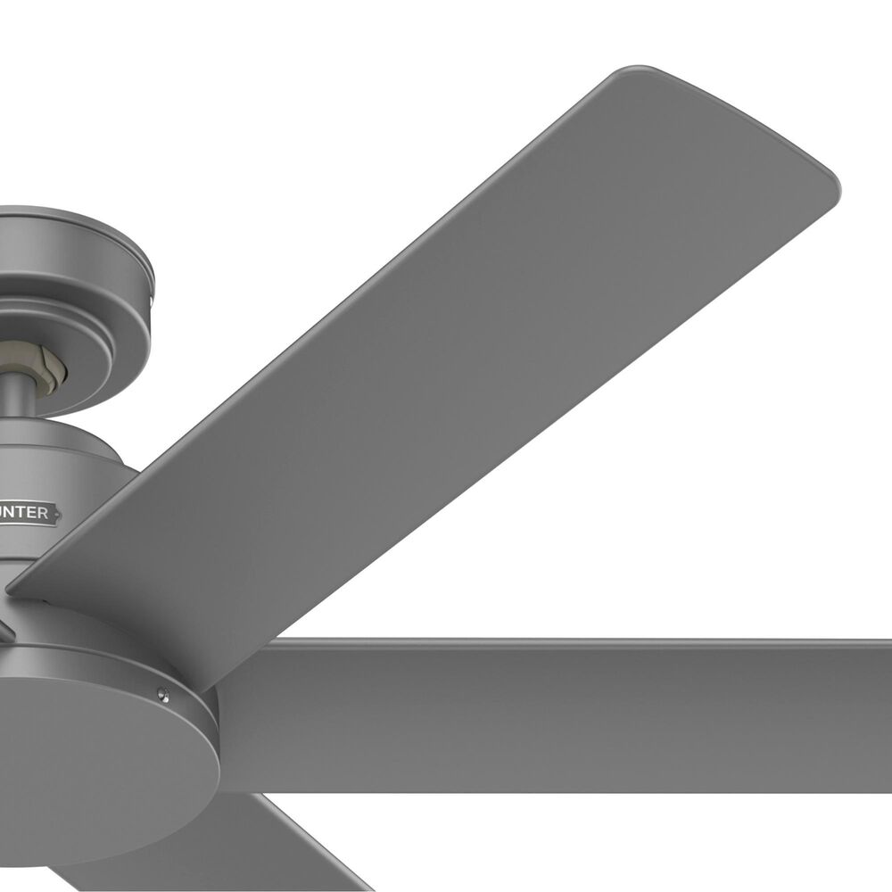 Hunter Kennicott 52&quot; Outdoor Ceiling Fan in Matte Silver, , large