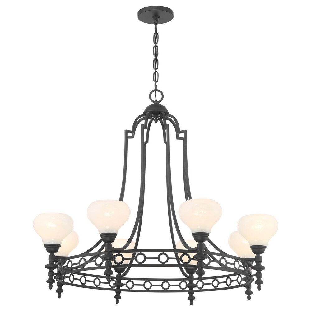 Savoy House Allston 8-Light Chandelier in Matte Black, , large