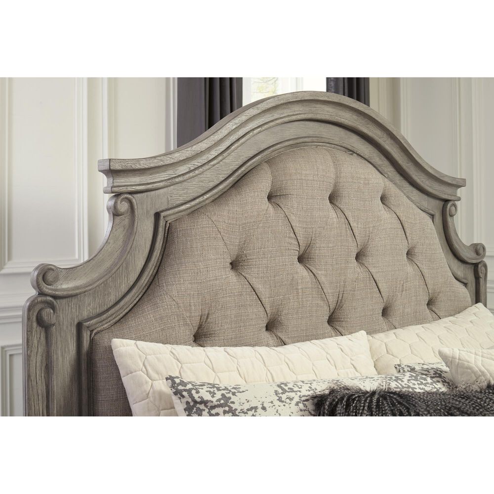 Ashley Lodenbay King Panel Bed in Antique Gray, , large