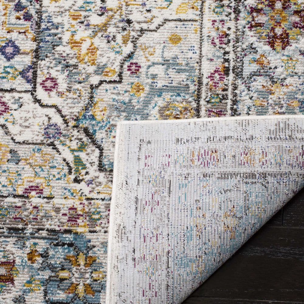 Safavieh Aria ARA199C 6&#39;6&quot; Square Cream and Blue Area Rug, , large
