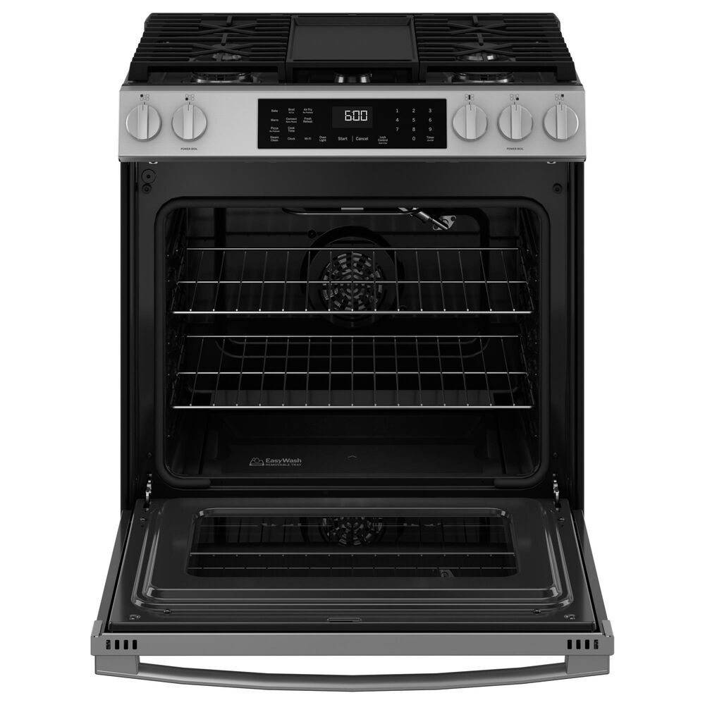 GE Appliances 30&quot; Slide-In Front-Control Convection Gas Range in Fingerprint Resistant Stainless Steel, , large
