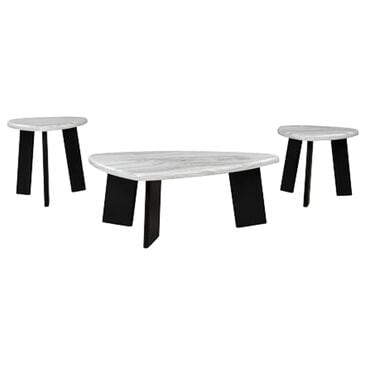 Ashley Lilyberg Occasional Table Set in Gray and Black (Set of 3), , large