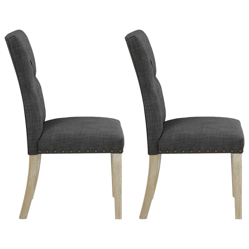 Valor Living Preston Side Chair with Charcoal Cushion (Set of 2), , large