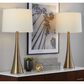 LumiSource Diana Metal Table Lamp in Matte Golden Bronze (Set of 2), , large