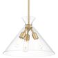 Golden Lighting Malta 3-Light Pendant in Brushed Champagne Bronze, , large