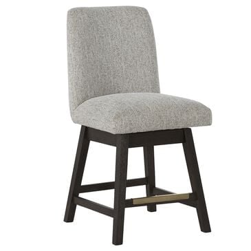 Millenium Burkhaus Counter Stool in Dark Brown Finish and Beige Upholstery, , large