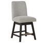 Millenium Burkhaus Counter Stool in Dark Brown Finish and Beige Upholstery, , large