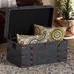 Baxton Studio Palma Storage Trunk Ottoman in Grey, , large
