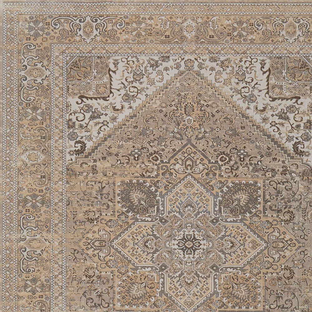 Feizy Celene 7&#39;9&quot; x 10&#39; Beige and Brown Area Rug, , large