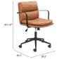 Zuo Modern Birao Office Chair in Black, , large