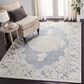 Safavieh Micro-Loop Bohemian 4" x 6" Light Blue and Ivory Area Rug, , large