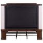 Belle Furnishings Provence Park 4-Piece Queen Upholstered Shelter Bedroom Set in Chateau Brown, , large