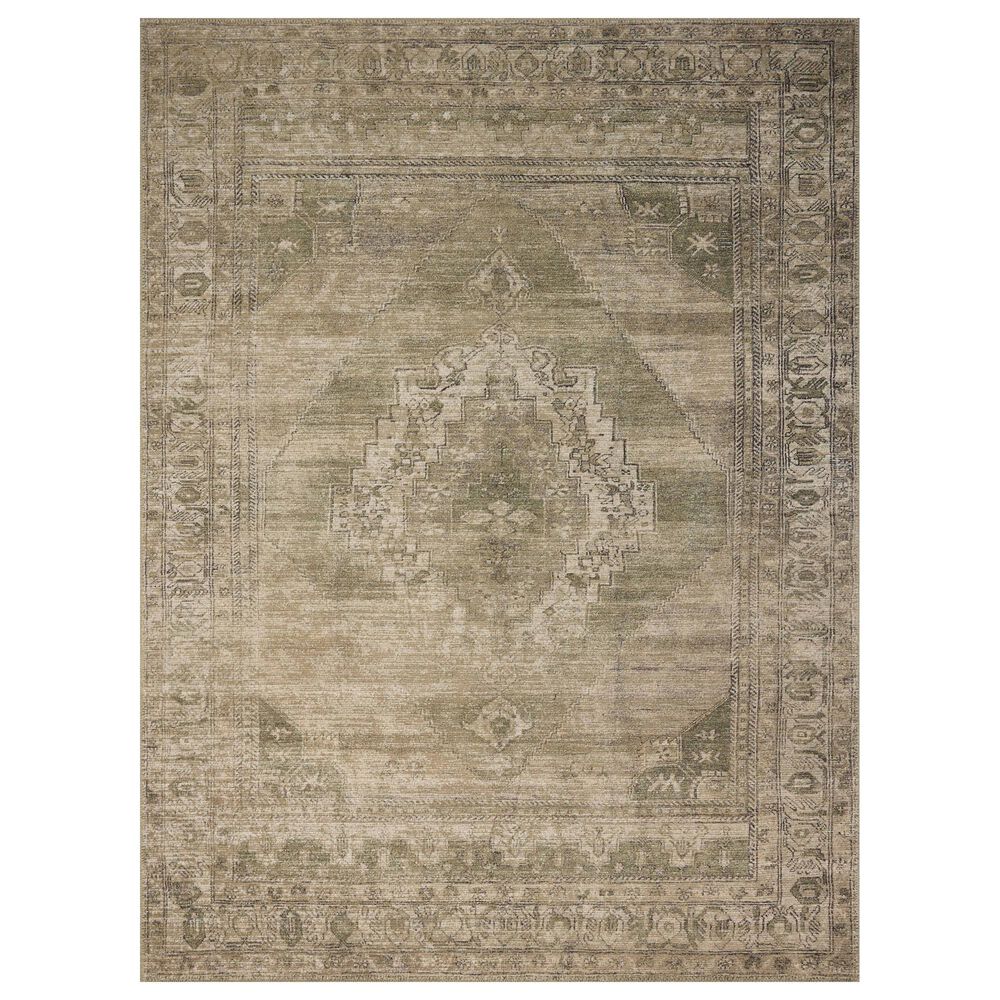 Amber Lewis x Loloi Cambria Sand and Olive 2" x 5" Runner, , large