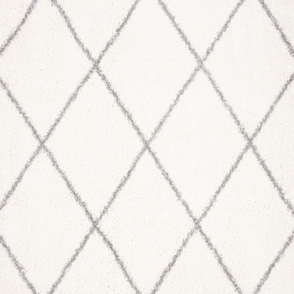 Safavieh Parma Shag PMA515A 3&#39; Square Cream and Grey Area Rug, , large