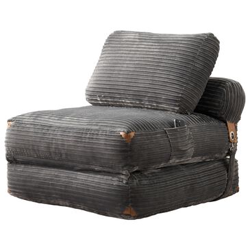 HOMLUX Convertible Sleeper Chair with Pillow and Back Support in Grey, , large