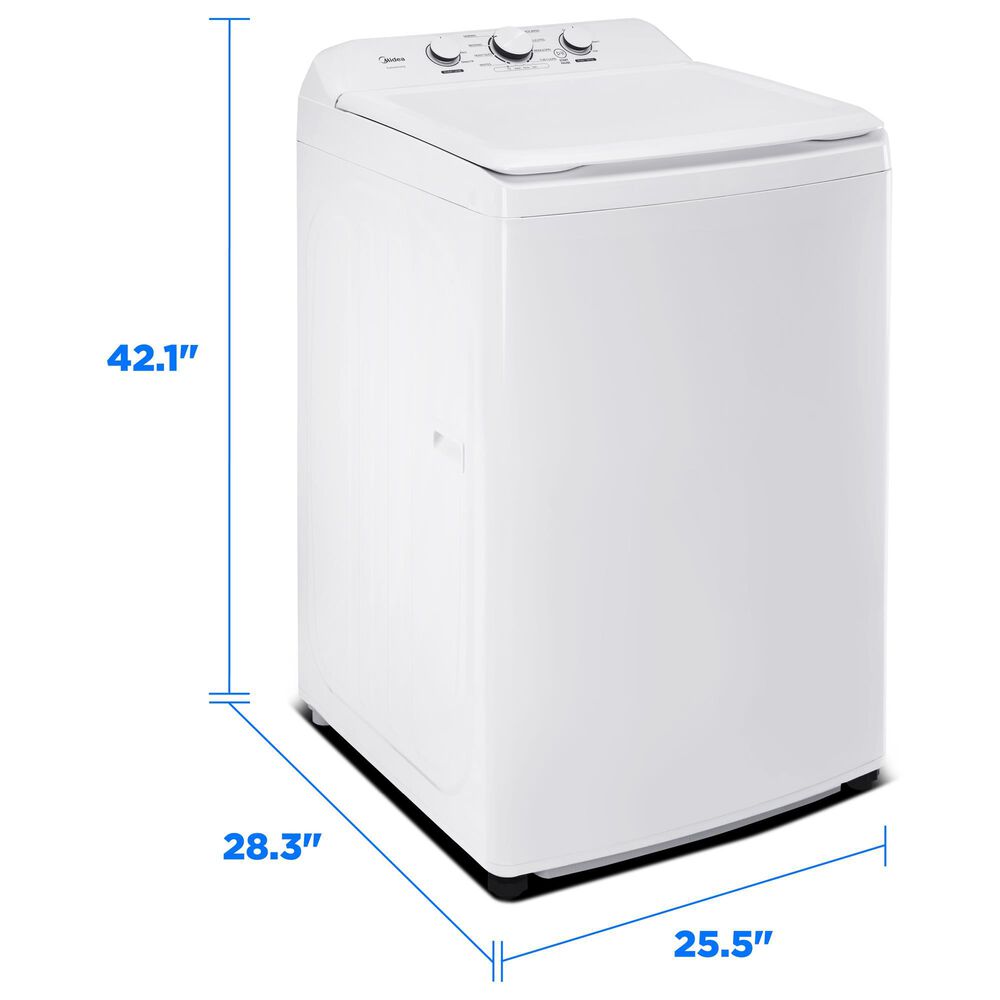 Midea Midea 3.9 Cu. Ft. Top Load Washer with Power Boost Agitator, , large
