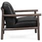Classic Home Azoria Leather Accent Chair in Black, , large
