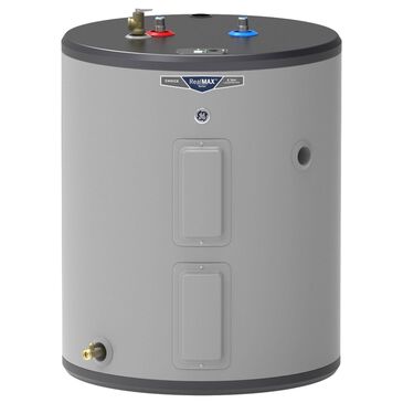 GE 36-Gallon Top Port Lowboy 4500W Electric Water Heater in Gray, , large