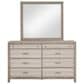 Boulder & Pine Asher Gray Dresser and Mirror in Gray, , large