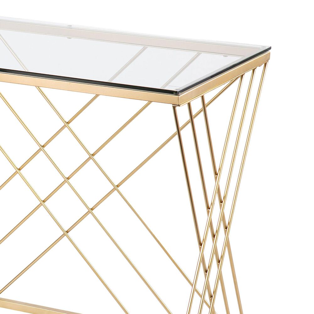 Southern Enterprises Dezby Desk in Gold, , large