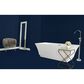 Dal-Tile Artefino Element Navy 1.5" x 6" Capsule on 12" x 13" Porcelain Mosaic Sheet, , large
