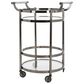 Safavieh Sienna 2-Tier Round Bar Cart in Black Nickel, , large