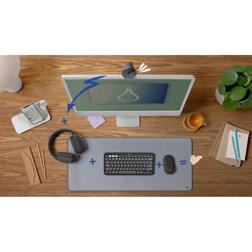 Logitech Pebble Keys 2 K380s Bluetooth Keyboard in Tonal Graphite, , large